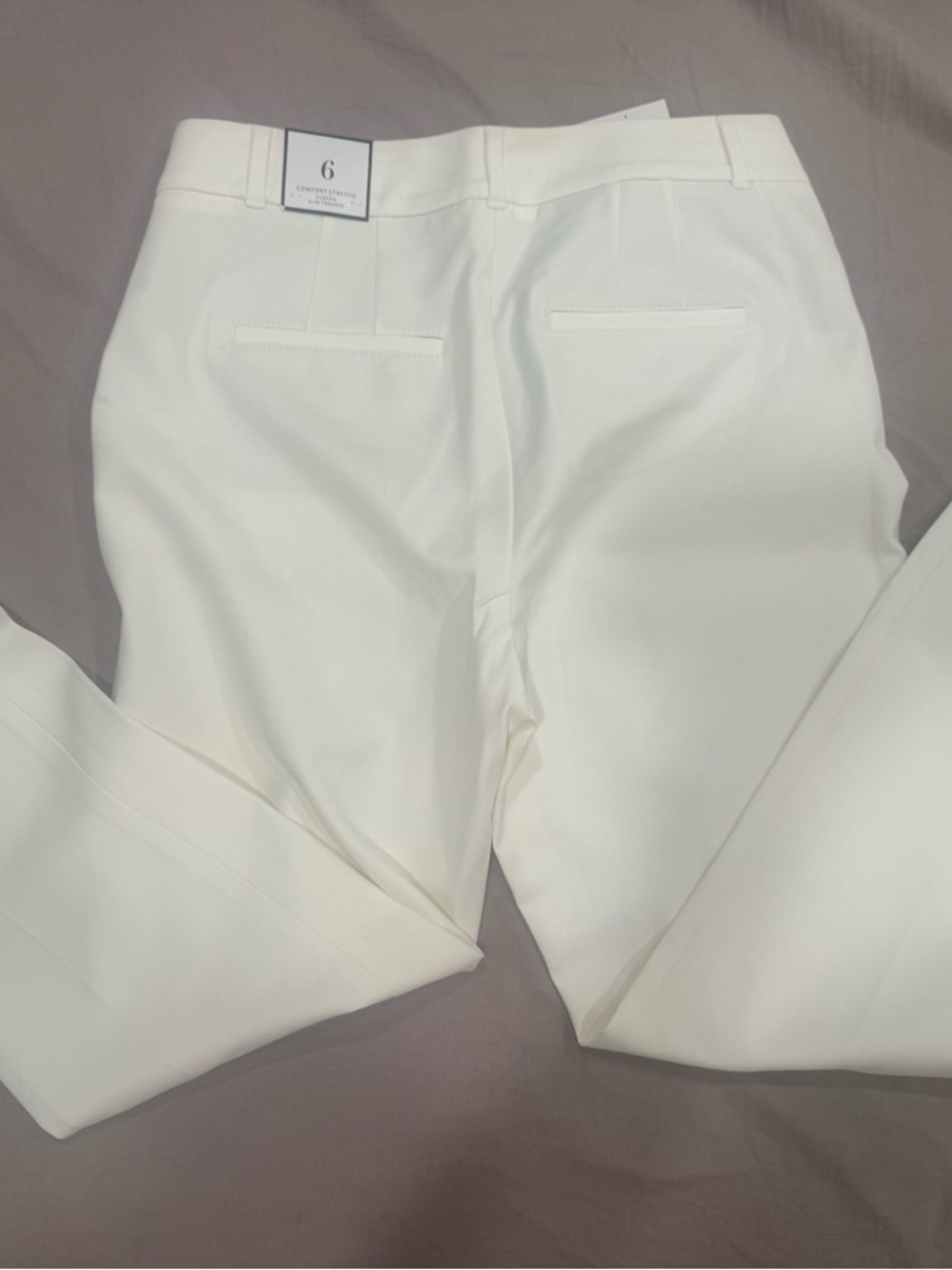 Women's White Dress Pants - Classic Tailored Fit